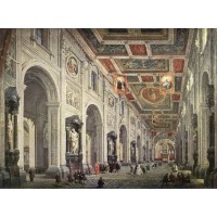 Interior of the San Giovanni in Laterano in Rome