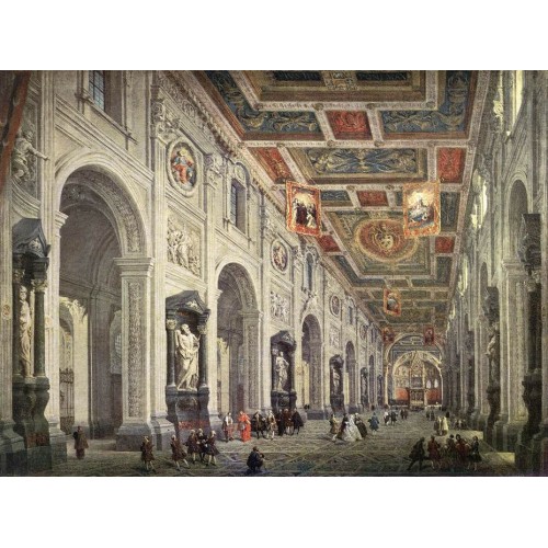 Interior of the San Giovanni in Laterano in Rome