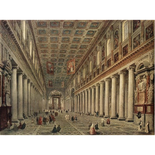 Interior of the Santa Maria Maggiore in Rome