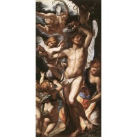 St Sebastian Tended by Angels