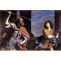 Saul Attacking David