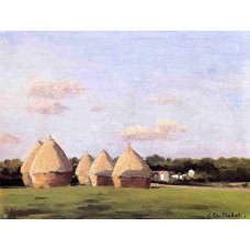 Harvest Landscape with Five Haystacks