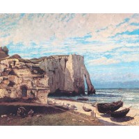 The Cliff at Etretat After the Storm