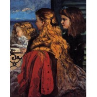 Three English Girls at a Window