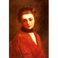 Portrait of a Girl in a Red Dress