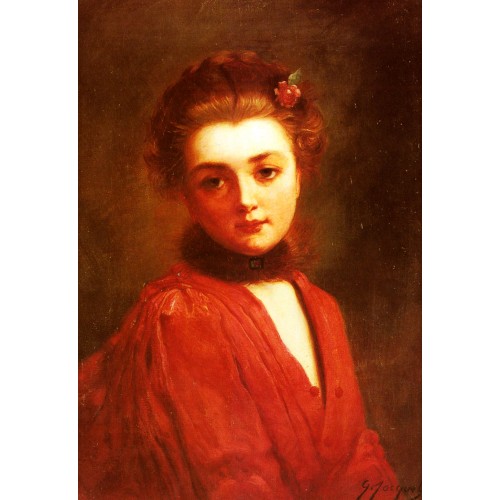 Portrait of a Girl in a Red Dress