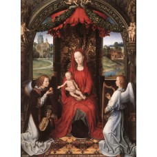 Madonna Enthroned with Child and Two Angels
