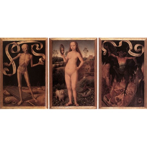 Triptych of Earthly Vanity and Divine Salvation