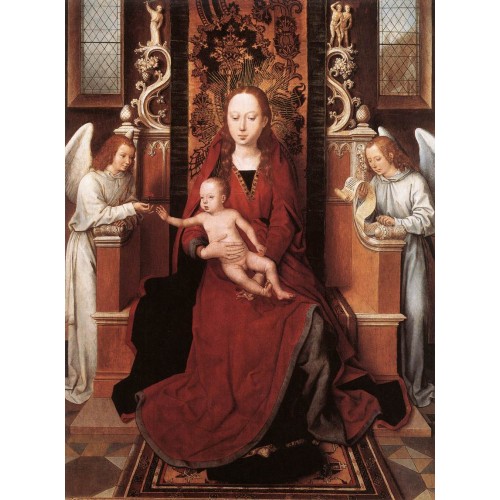 Virgin and Child Enthroned with Two Angels