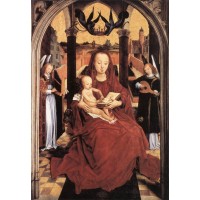 Virgin and Child Enthroned with two Musical Angels