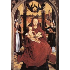 Virgin and Child Enthroned with two Musical Angels