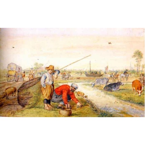 Fisherman at a Ditch