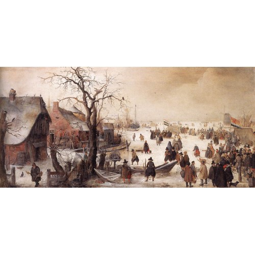 Winter Scene on a Canal