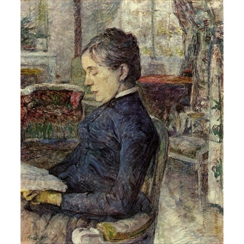 Countess Adele Zoe de Toulouse Lautrec in the Salon at Malro