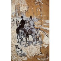 Horsemen Riding in the Bois de Boulogne