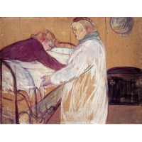 Two Women Making the Bed