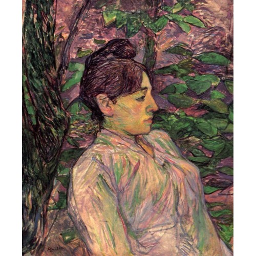 Woman Seated in a Garden