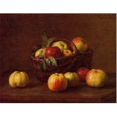 Apples in a Basket on a Table