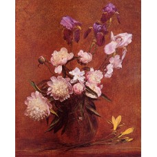 Bouquet of Peonies and Iris