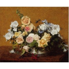 Bouquet of Roses and Other Flowers