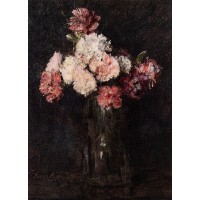 Carnations in a Champagne Glass