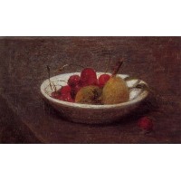 Still Life of Cherries and Almonds