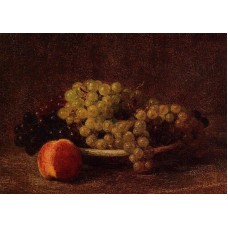 Still Life with Grapes and a Peach