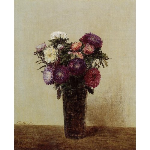 Vase of Flowers Queens Daisies