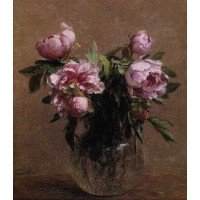 Vase of Peonies