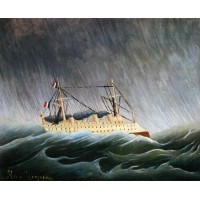 Boat in a Storm