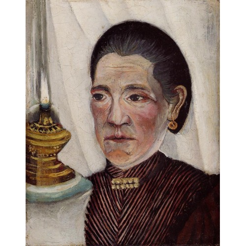Portrait of the Artist's Second Wife with a Lamp