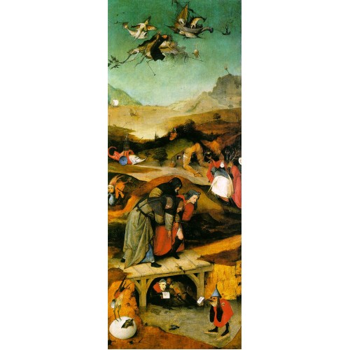 Temptation of St Anthony left wing of the triptych