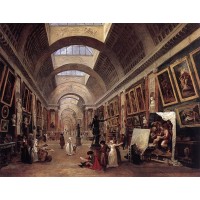 Design for the Grande Galerie in the Louvre