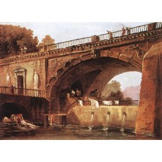 Washerwomen below a Bridge