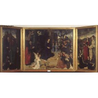 The Portinari Triptych framed 1