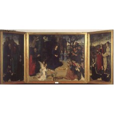 The Portinari Triptych framed 1