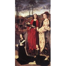 The Portinari Triptych Sts Margaret and Mary Magdalene wit