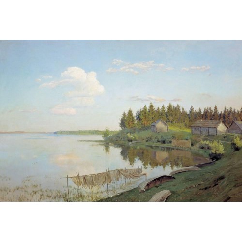 At the lake tver region 1893