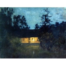 At the summer house in twilight