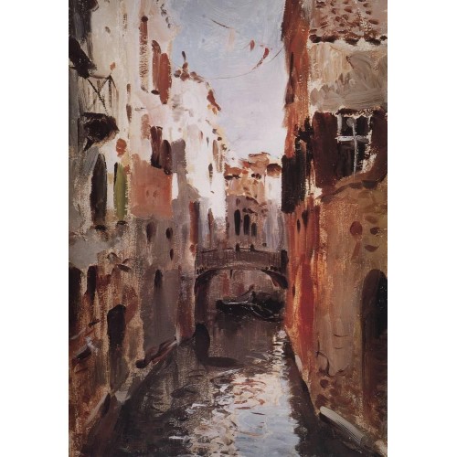 Canal in venice 1890