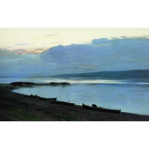 Evening at volga 1888 1