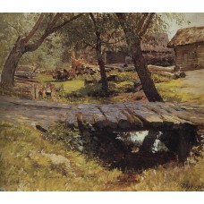 Footbridge savvinskaya village 1884