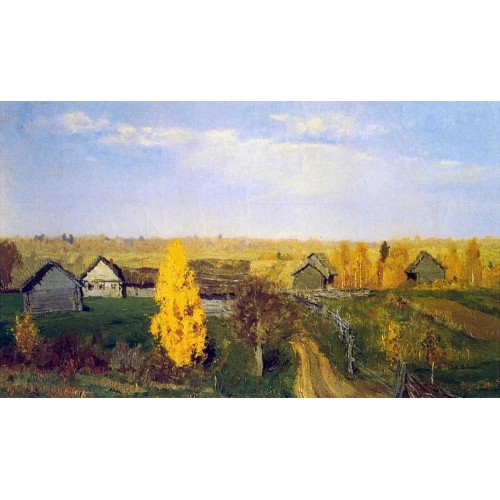 Golden autumn village 1889