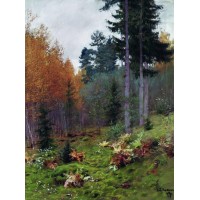 In the forest at autumn 1894