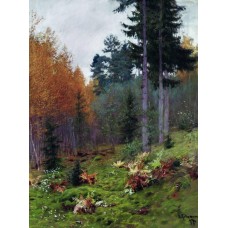 In the forest at autumn 1894