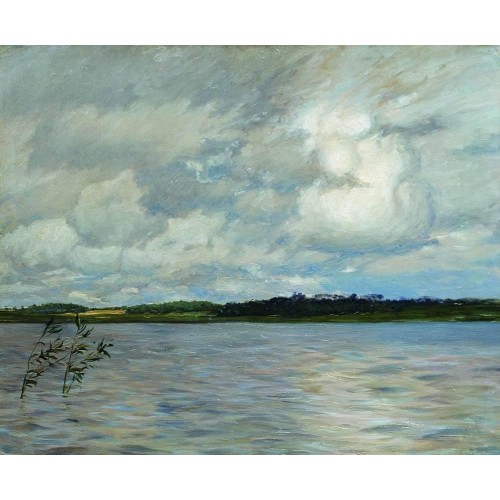 Lake gray day 1895