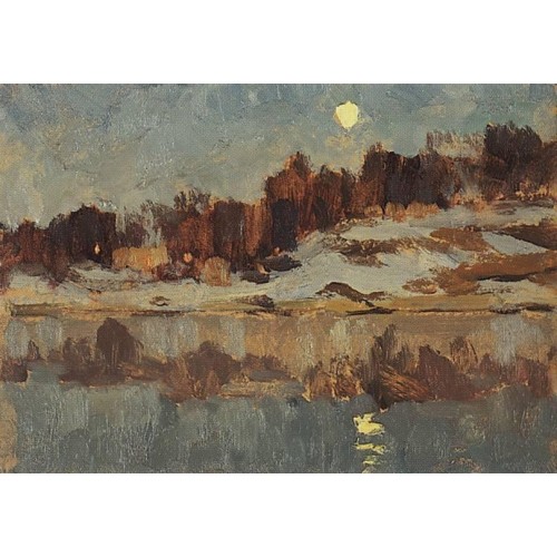 Landscape with moon 1