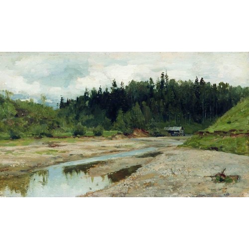 River in the forest 1886