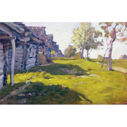 Sunny day a village 1898