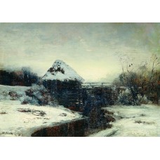 Winter landscape with mill 1884
